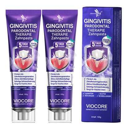 Glimmerly®🦷 VioCore Zahnpasta zur Behandlung von Zahnfleischentzündungen und Parodontitis mit Bienengift🌻
