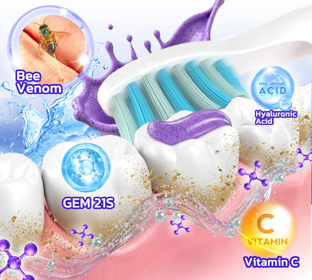 Glimmerly®🦷 VioCore Zahnpasta zur Behandlung von Zahnfleischentzündungen und Parodontitis mit Bienengift🌻